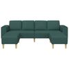 vidaXL Canap&eacute; de salon 3 pcs Vert fonc&eacute; Polyester