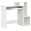 vidaXL Bureau Blanc Bois d'ing&eacute;nierie 106 x 41 x 88.5 cm