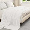 vidaXL Jet&eacute; Blanc 240 x 220 cm Toison
