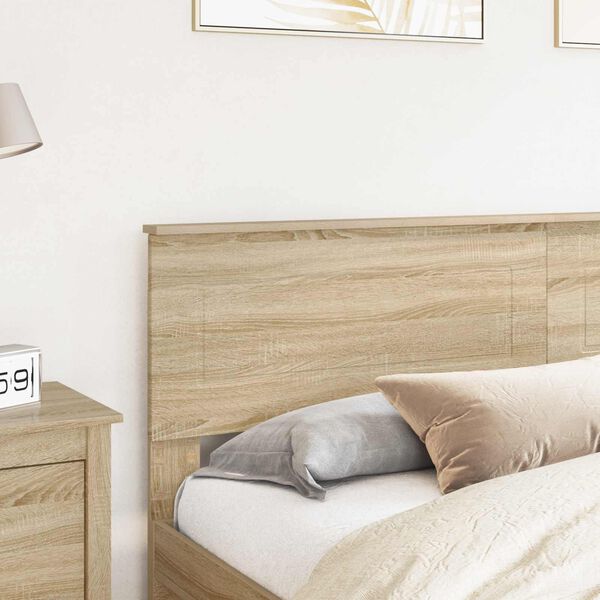 vidaXL T&ecirc;te de lit Ch&ecirc;ne Sonoma 200 cm Bois d'ing&eacute;nierie