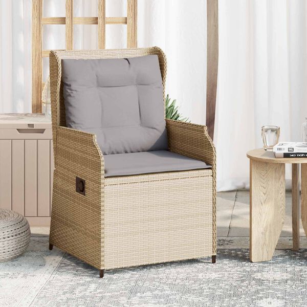 vidaXL Banc de jardin 2 pcs Beige polyrotin