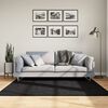 vidaXL Tapis OVIEDO &agrave; poils courts noir 160x160 cm