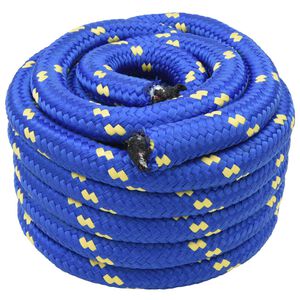 vidaXL Corde de bateau 3 mm 5 m Bleu PP