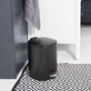 HI Poubelle &agrave; p&eacute;dale m&eacute;tal 5 L noir