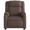 vidaXL Fauteuil inclinable &eacute;lectrique Marron Similicuir
