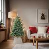 vidaXL Collier de sapin de No&euml;l Blanc 60 x 60 x 28 cm Jacinthe d'eau