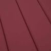 vidaXL Coussin de transat ensoleill&eacute; Rouge bordeaux 178 x 60 x 4 cm