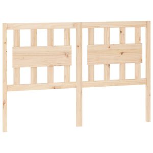vidaXL T&ecirc;te de lit 125,5x4x100 cm Bois massif de pin
