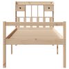 vidaXL Lit biblioth&egrave;que sans matelas 90x190 cm bois de pin massif