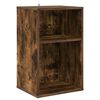 vidaXL Meuble &agrave; vinyles Ch&ecirc;ne fum&eacute; 38 x 33 x 61 cm Bois d'ing&eacute;nierie