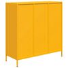 vidaXL Buffet haut jaune moutarde 101,5x39x103,5 cm acier