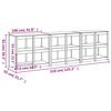 vidaXL Armoires de cuisine d'ext&eacute;rieur 3 pcs bois de pin massif