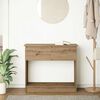 vidaXL Table console avec tiroirs ch&ecirc;ne artisanal 85,5x38,5x74,5 cm