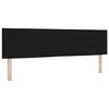 vidaXL Lit &agrave; ressorts avec matelas Noir 200 x 180 cm Polyester