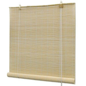 vidaXL Store &agrave; rouleau bambou naturel 120x160 cm