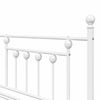 vidaXL Cadre de lit de jour Blanc 100 x 190 cm Acier