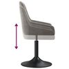 vidaXL Tabouret de bar Gris clair Velours