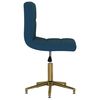 vidaXL Chaises pivotantes &agrave; manger lot de 4 bleu velours