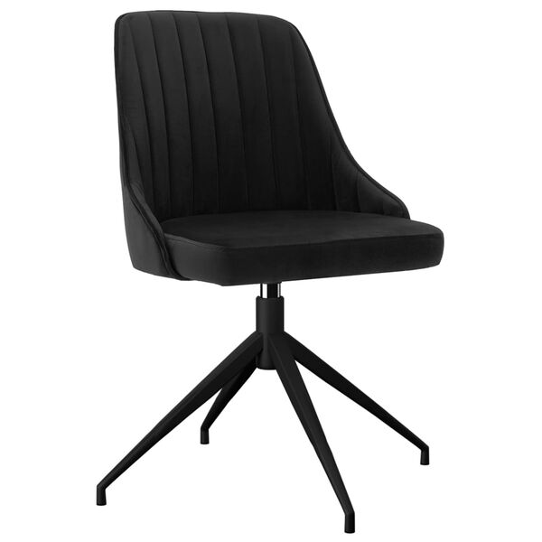vidaXL Chaises &agrave; manger lot de 6 noir velours