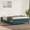 vidaXL Sommier &agrave; lattes de lit et matelas vert fonc&eacute; 140x220cm velours