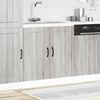 vidaXL Meuble de base de lavabo Lucca sonoma gris bois d'ing&eacute;nierie