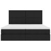 vidaXL Lit de Rangement Noir 180 x 200 cm Cuir synth&eacute;tique