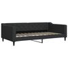 vidaXL Lit de jour avec gigogne sans matelas noir 100x200 cm
