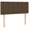 vidaXL Sommier &agrave; lattes de lit avec matelas Marron fonc&eacute; 80x200 cm