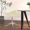 vidaXL Chaise pivotante de bureau Cr&egrave;me Tissu