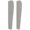vidaXL T&ecirc;te de lit avec oreilles Gris clair 183x23x118/128 cm Tissu