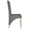 vidaXL Chaises &agrave; manger lot de 4 gris clair tissu