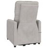 vidaXL Fauteuil de massage Gris clair Tissu microfibre