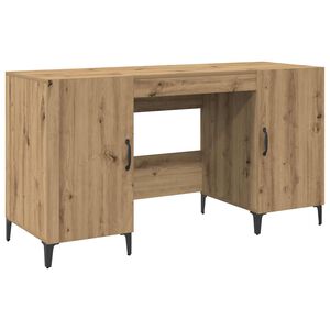 vidaXL Bureau Ch&ecirc;ne artisan 140 x 50 x 75 cm Bois d'ing&eacute;nierie