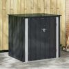 vidaXL Bo&icirc;te de Rangement de Jardin Noir 101,5 x 82 x 100 cm Acier