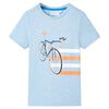 T-shirt pour enfants m&eacute;lange bleu p&acirc;le 116