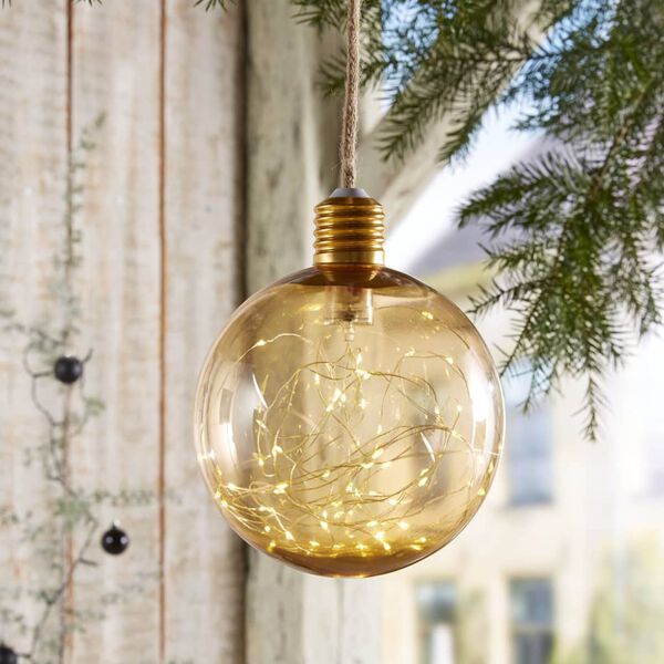 Luxform Lighting Lampe sur corde &agrave; LED sur pile G170 Transparent