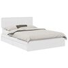 vidaXL Lit de Rangement R&eacute;glable Blanc 140 x 190 cm Bois d'ing&eacute;nierie