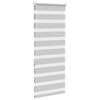 vidaXL Store z&egrave;bre gris clair largeur du tissu 50,9 cm polyester