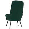 vidaXL Chaise de relaxation Vert fonc&eacute; Velours