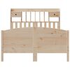 vidaXL Lit biblioth&egrave;que sans matelas 140x200 cm bois massif de pin