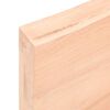 vidaXL &Eacute;tag&egrave;re murale 180x60x(2-6) cm bois de ch&ecirc;ne massif non trait&eacute;