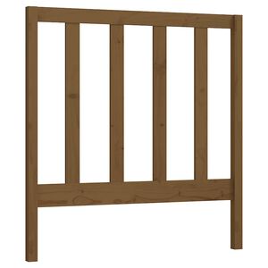 vidaXL T&ecirc;te de lit Marron miel 81x4x100 cm Bois massif de pin