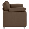 vidaXL Canap&eacute; 140cm Marron tissu