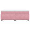 vidaXL Sommier &agrave; lattes de lit et matelas Rose 80x200 cm Velours