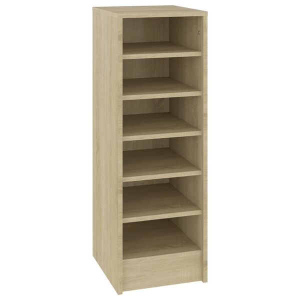 vidaXL Armoire à chaussures Chêne Sonoma 31,5x35x90 cm Bois ingénierie