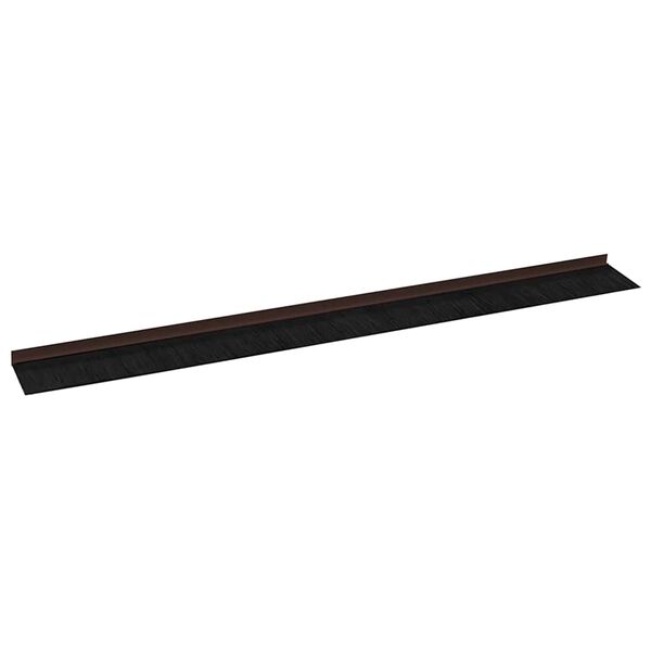 vidaXL Brosses de porte adh&eacute;sives 12 pcs Marron 100 cm