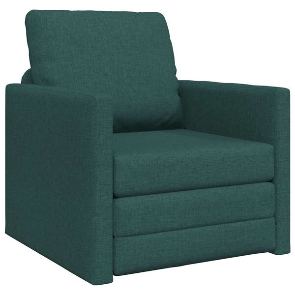 vidaXL Canapé-Lit Vert foncé 74 x 77 x 81 cm Velours