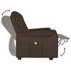 vidaXL Fauteuil de massage inclinable 2 places marron similicuir