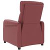 vidaXL Fauteuil de massage Rouge bordeaux Similicuir