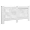vidaXL Cache-radiateurs 2 pcs Blanc 152x19x81,5 cm MDF